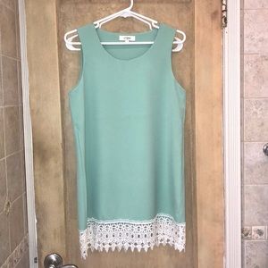 Green/ Lace Dress